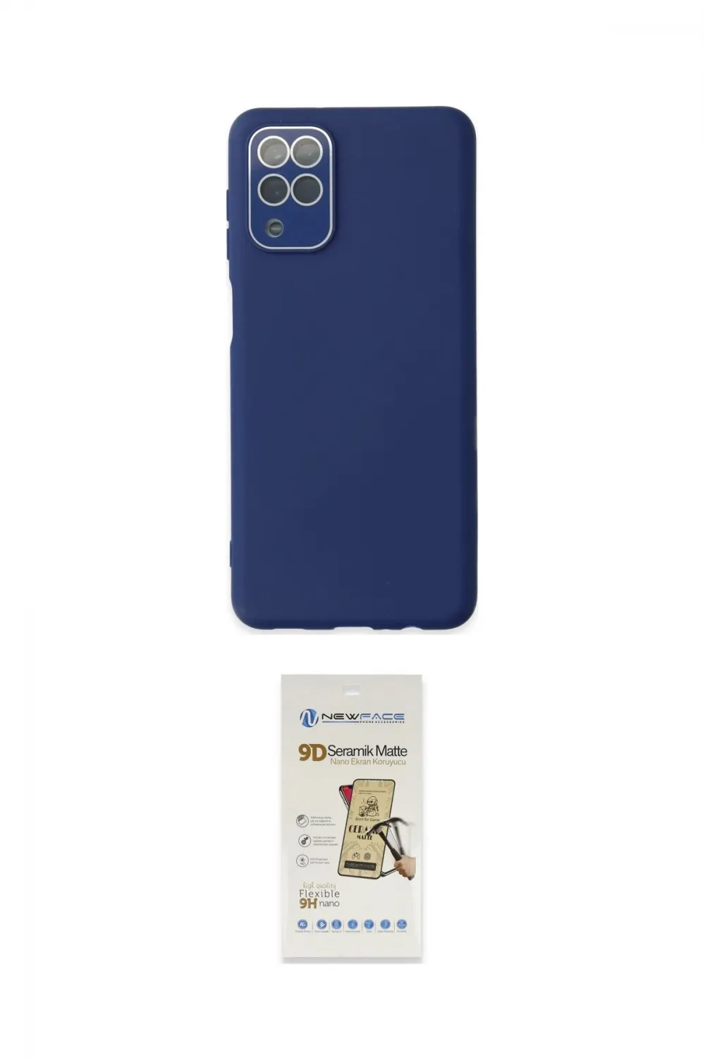 ieg™ Galaxy A22 Kılıf Çekirdek Modern Serisi - Siyah Mat Seramik Nano Ekran Koruyucu