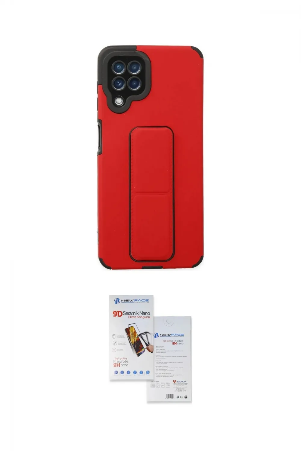 ieg™ Galaxy A22 Kılıf Çekirdek Yansıma - Siyah Seramik Nano Ekran Koruyucu