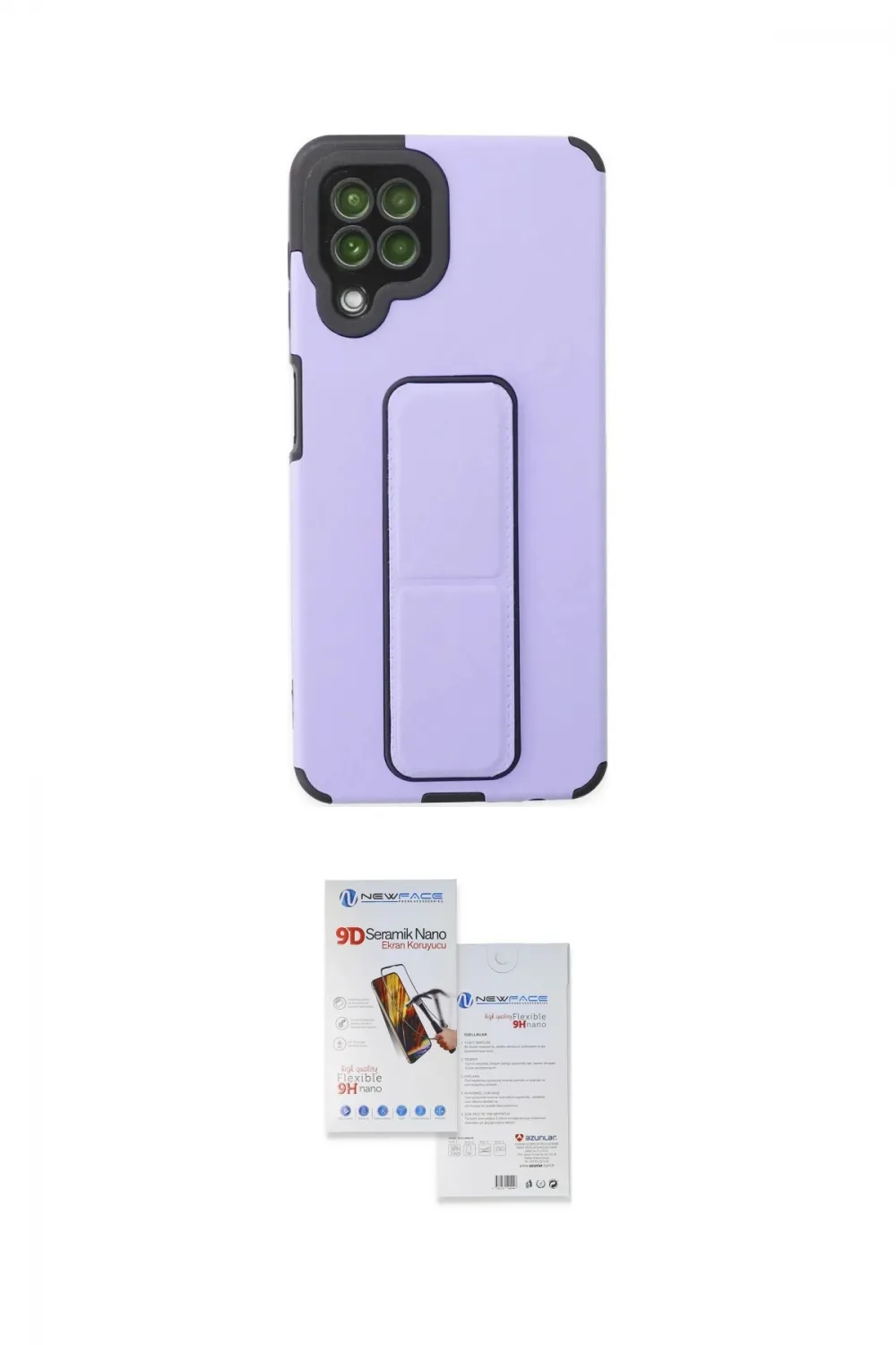 ieg™ Galaxy A22 Kılıf Çekirdek Yansıma - Siyah Seramik Nano Ekran Koruyucu