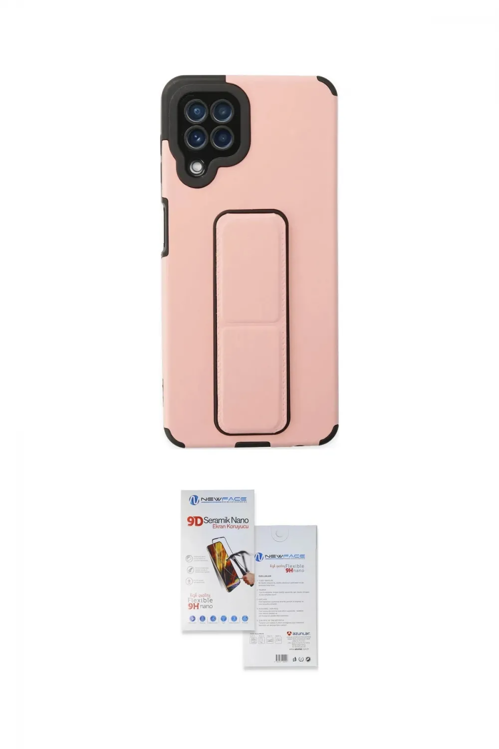 ieg™ Galaxy A22 Kılıf Çekirdek Yansıma - Siyah Seramik Nano Ekran Koruyucu