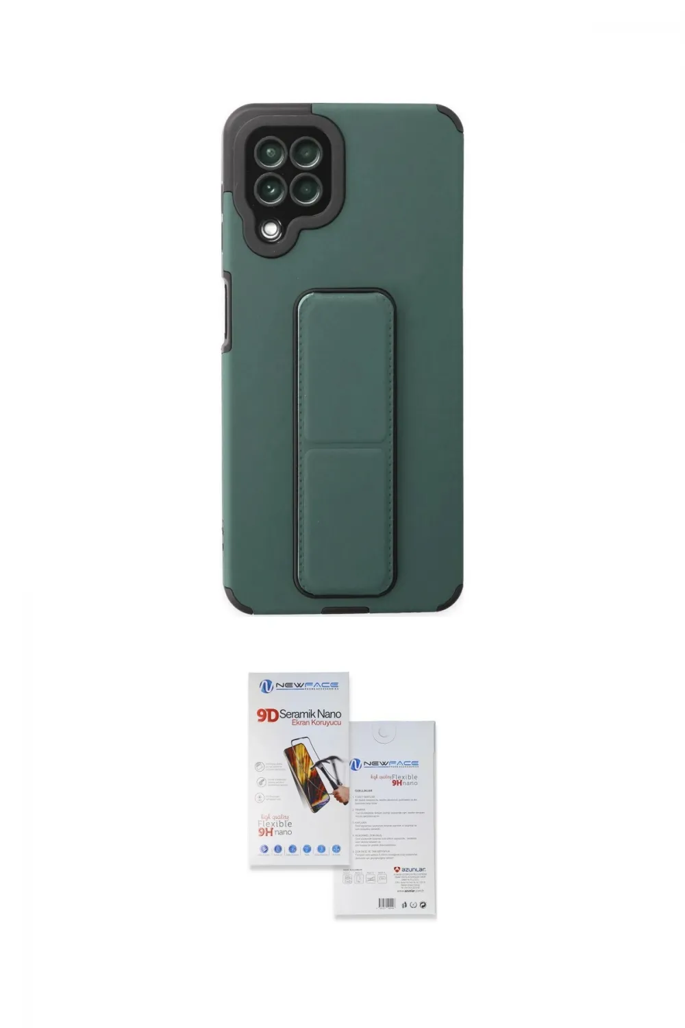 ieg™ Galaxy A22 Kılıf Çekirdek Yansıma - Siyah Seramik Nano Ekran Koruyucu