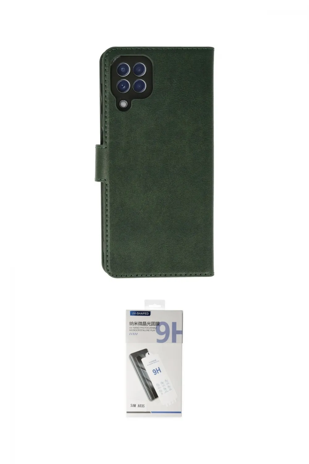 ieg™ Galaxy A22 Kılıf Siluet Işık Serisi - Şeffaf Uv Polymer Nano Ekran Koruyucu