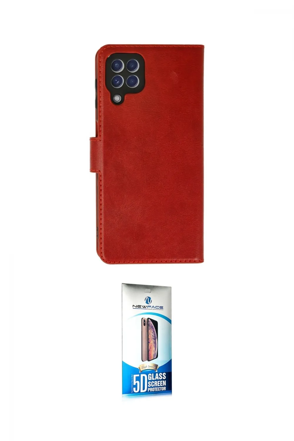ieg™ Galaxy A22 Kılıf Siluet Işık Serisi - Siyah 5D Eko Cam Ekran Koruyucu
