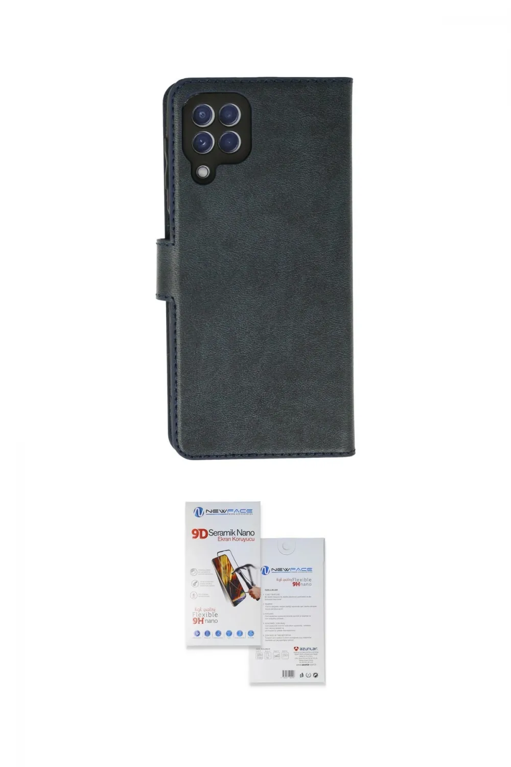 ieg™ Galaxy A22 Kılıf Siluet Işık Serisi - Siyah Seramik Nano Ekran Koruyucu