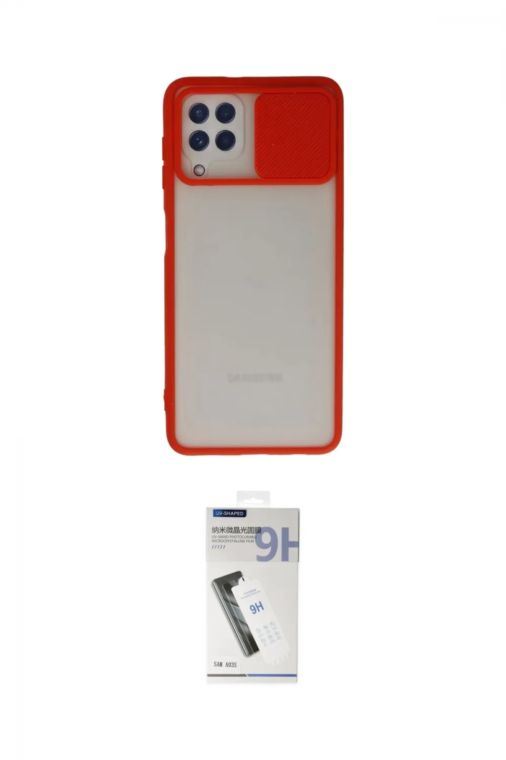 ieg™ Galaxy A22 Kılıf Vadi Çizgi - Şeffaf Uv Polymer Nano Ekran Koruyucu