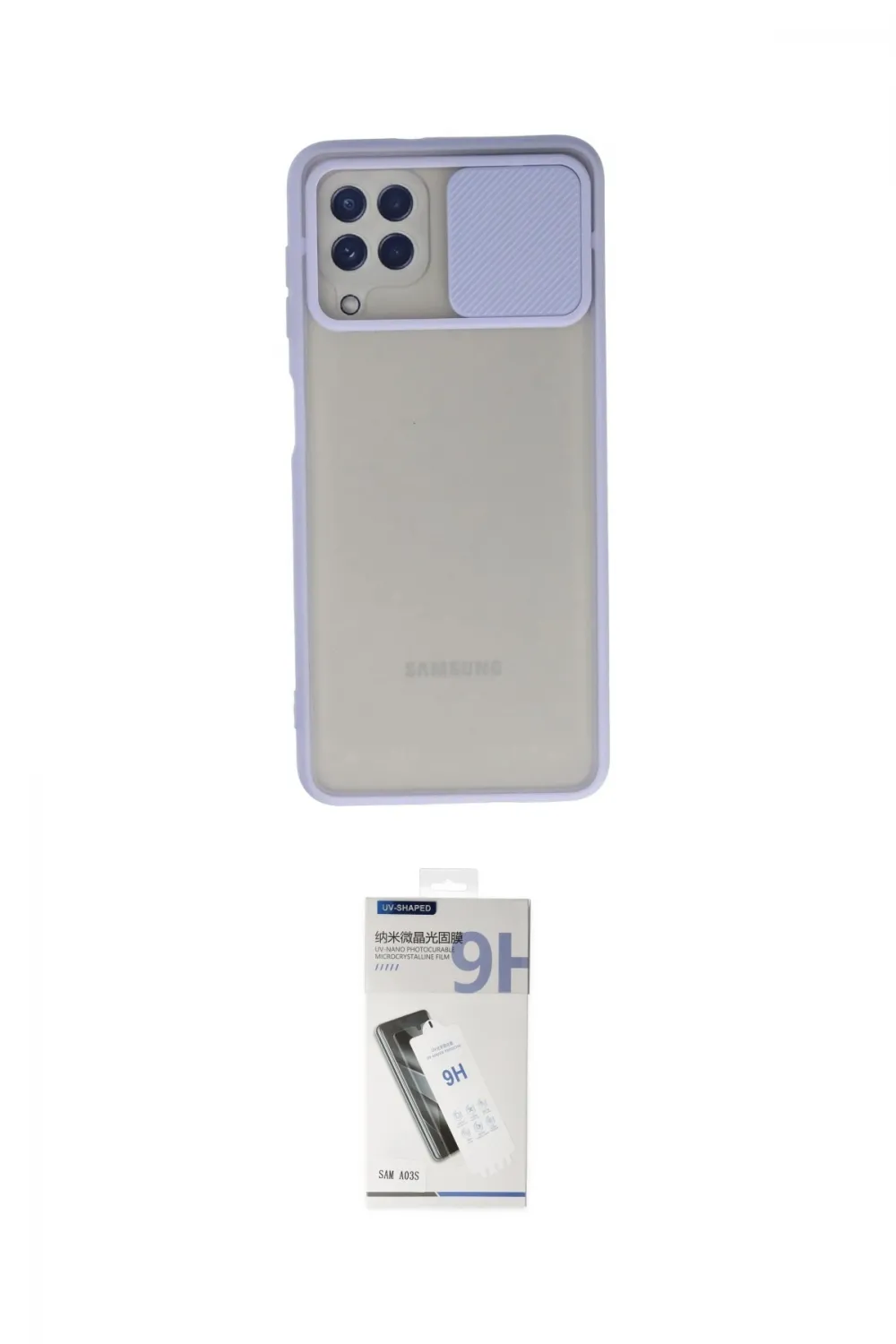 ieg™ Galaxy A22 Kılıf Vadi Çizgi - Şeffaf Uv Polymer Nano Ekran Koruyucu