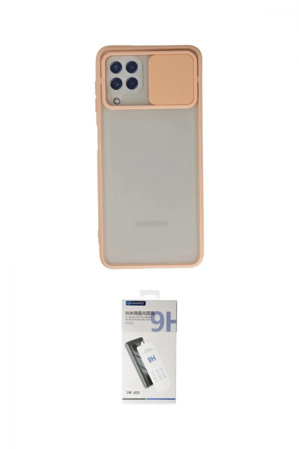 ieg™ Galaxy A22 Kılıf Vadi Çizgi - Şeffaf Uv Polymer Nano Ekran Koruyucu