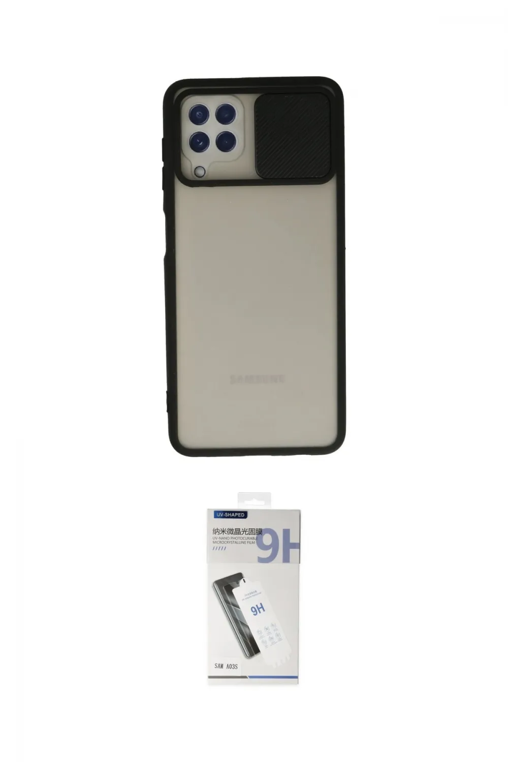 ieg™ Galaxy A22 Kılıf Vadi Çizgi - Şeffaf Uv Polymer Nano Ekran Koruyucu