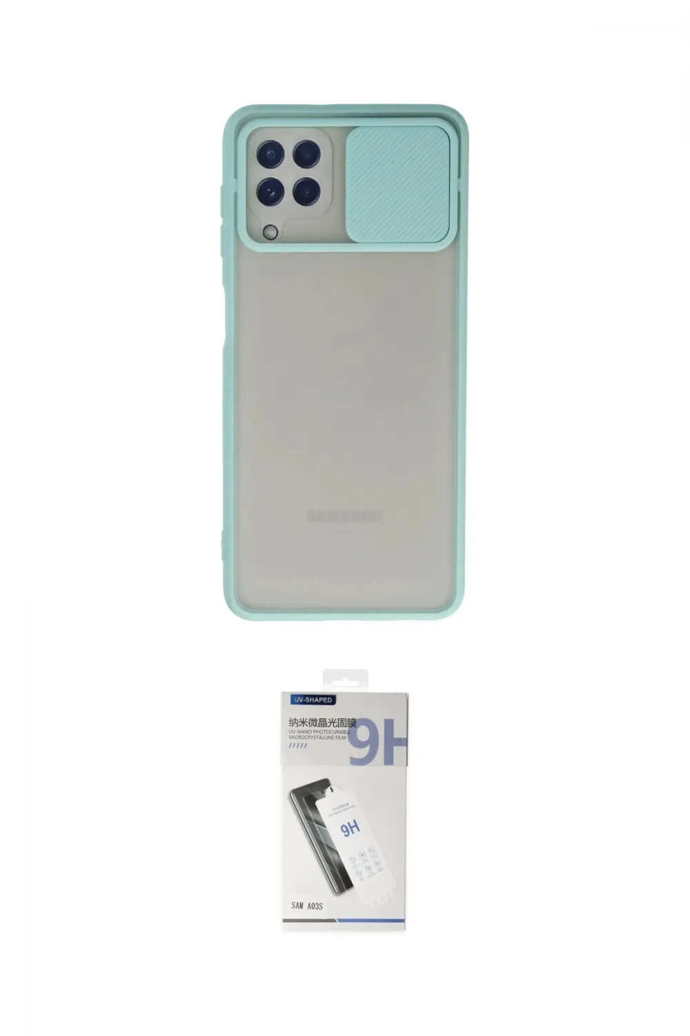 ieg™ Galaxy A22 Kılıf Vadi Çizgi - Şeffaf Uv Polymer Nano Ekran Koruyucu