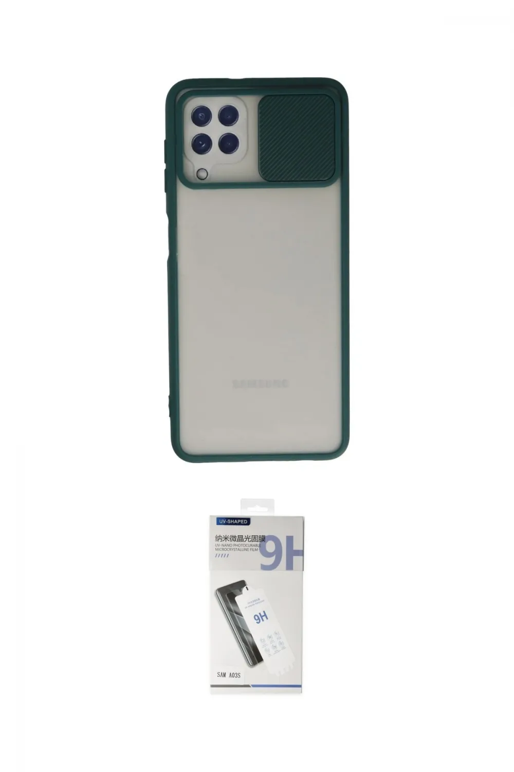 ieg™ Galaxy A22 Kılıf Vadi Çizgi - Şeffaf Uv Polymer Nano Ekran Koruyucu