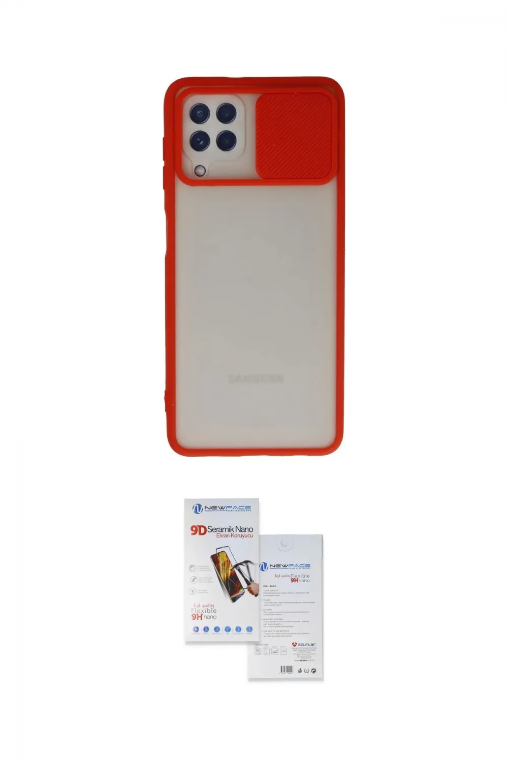 ieg™ Galaxy A22 Kılıf Vadi Çizgi - Siyah Seramik Nano Ekran Koruyucu