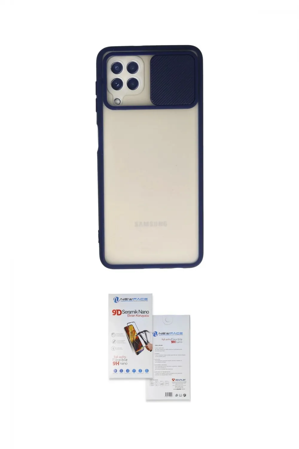ieg™ Galaxy A22 Kılıf Vadi Çizgi - Siyah Seramik Nano Ekran Koruyucu