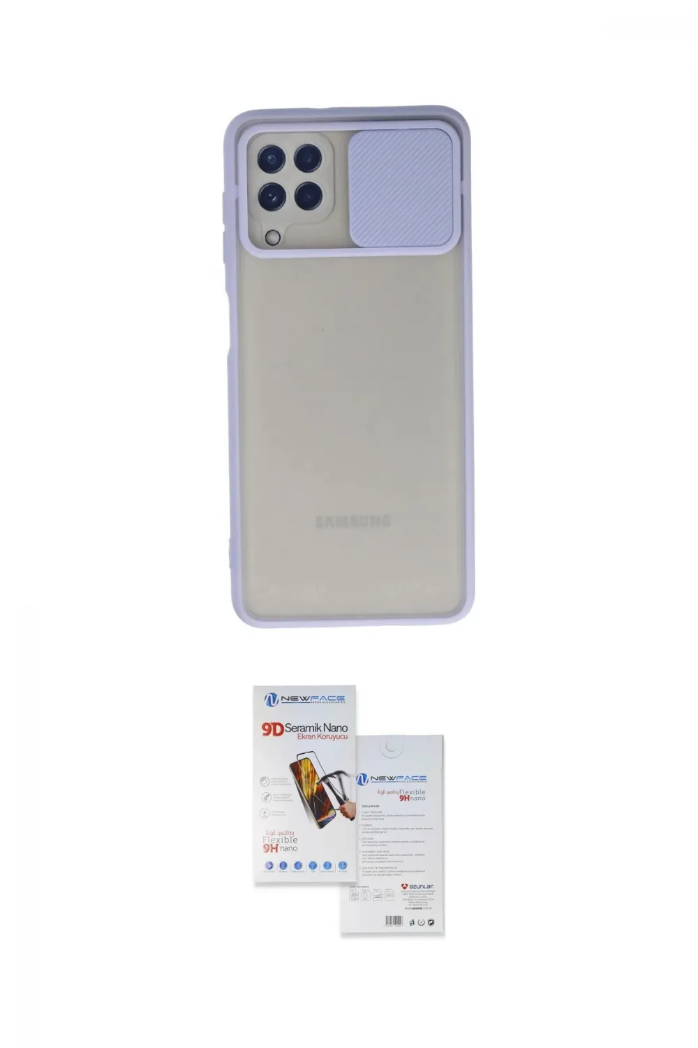 ieg™ Galaxy A22 Kılıf Vadi Çizgi - Siyah Seramik Nano Ekran Koruyucu