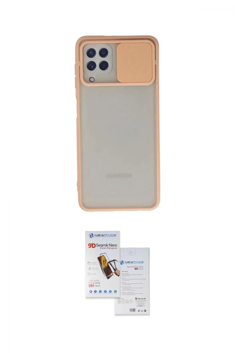 ieg™ Galaxy A22 Kılıf Vadi Çizgi - Siyah Seramik Nano Ekran Koruyucu