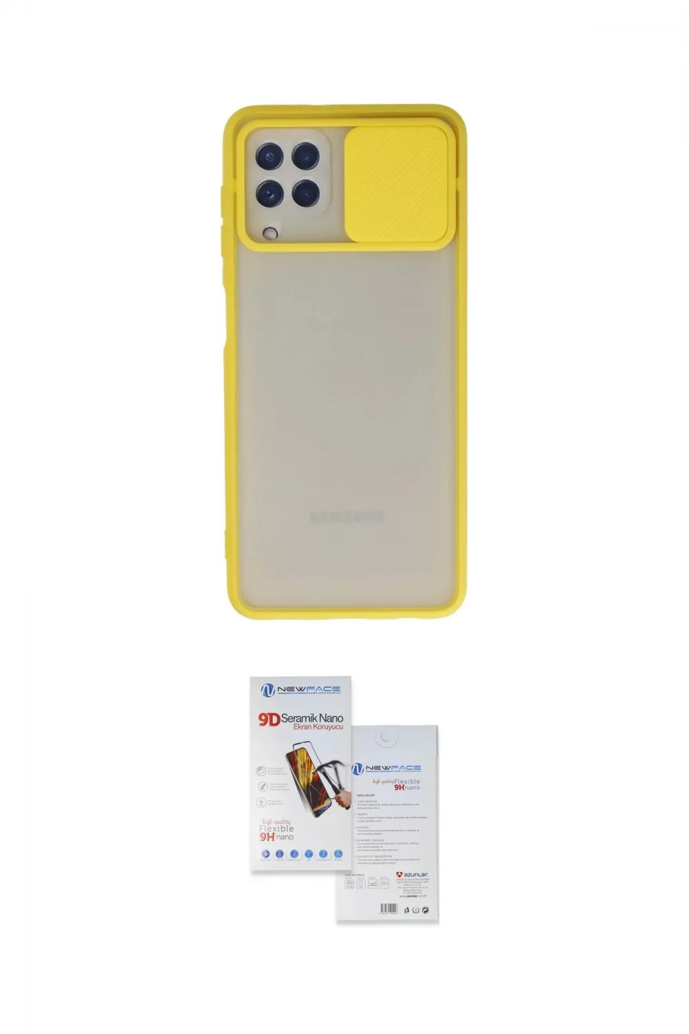 ieg™ Galaxy A22 Kılıf Vadi Çizgi - Siyah Seramik Nano Ekran Koruyucu