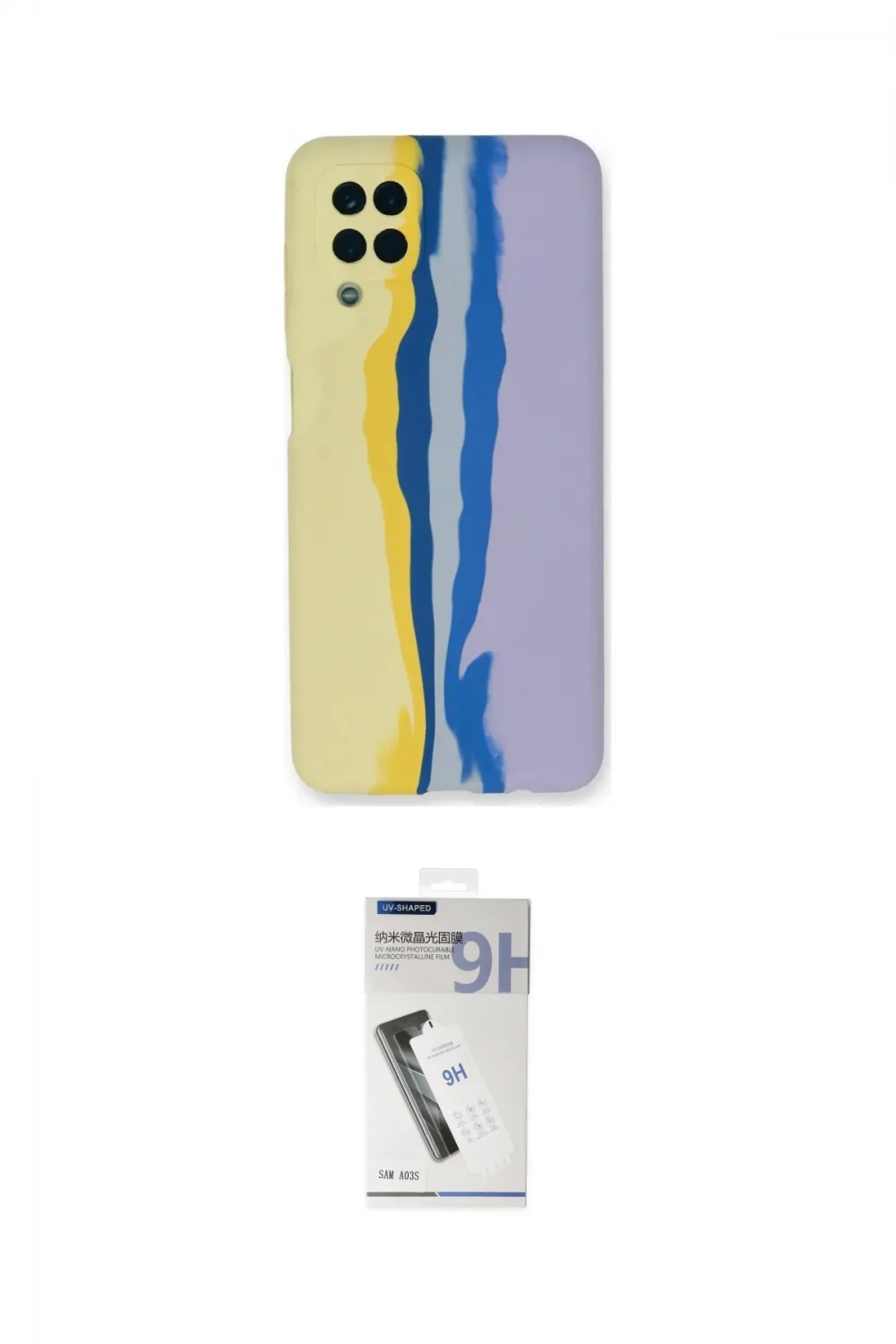ieg™ Galaxy A22 Kılıf Yadigar Çizgi - Şeffaf Uv Polymer Nano Ekran Koruyucu