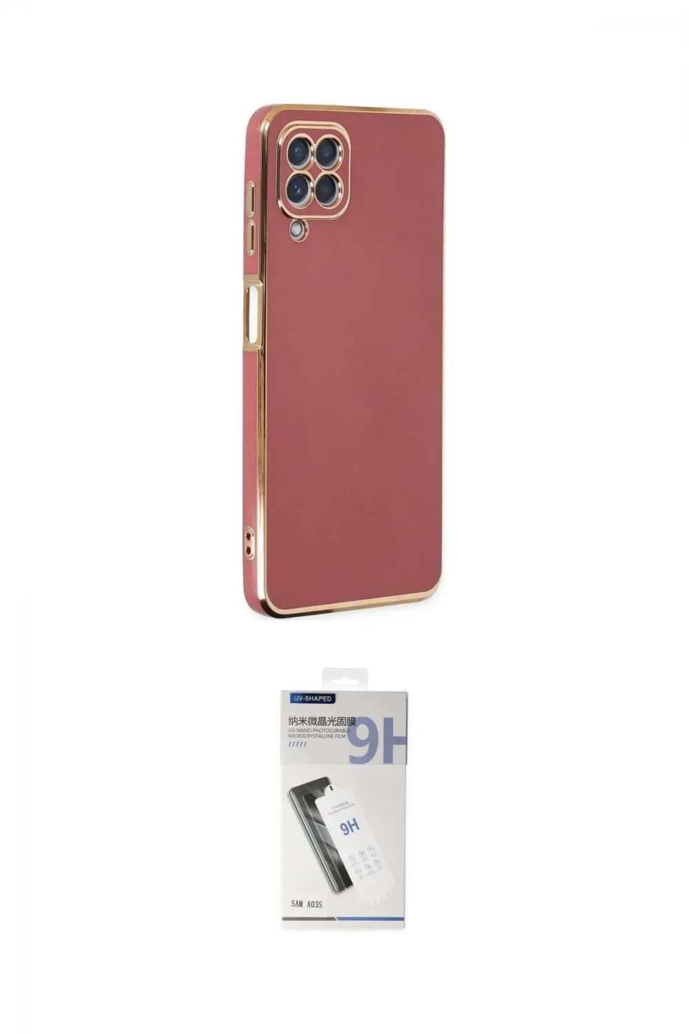 ieg™ Galaxy A22 Kılıf Yankı Serisi - Şeffaf Uv Polymer Nano Ekran Koruyucu