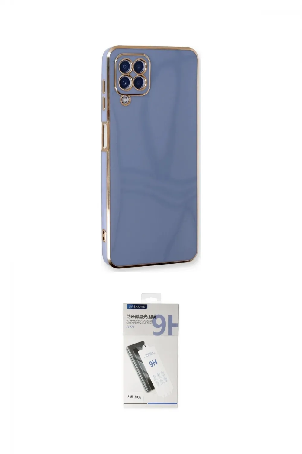 ieg™ Galaxy A22 Kılıf Yankı Serisi - Şeffaf Uv Polymer Nano Ekran Koruyucu