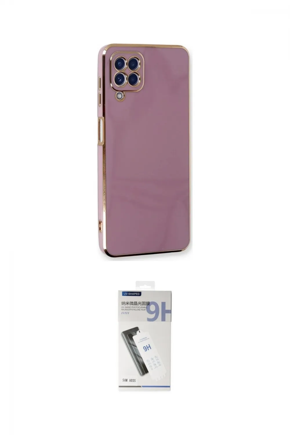 ieg™ Galaxy A22 Kılıf Yankı Serisi - Şeffaf Uv Polymer Nano Ekran Koruyucu