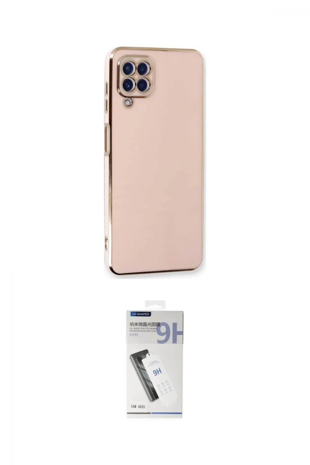 ieg™ Galaxy A22 Kılıf Yankı Serisi - Şeffaf Uv Polymer Nano Ekran Koruyucu