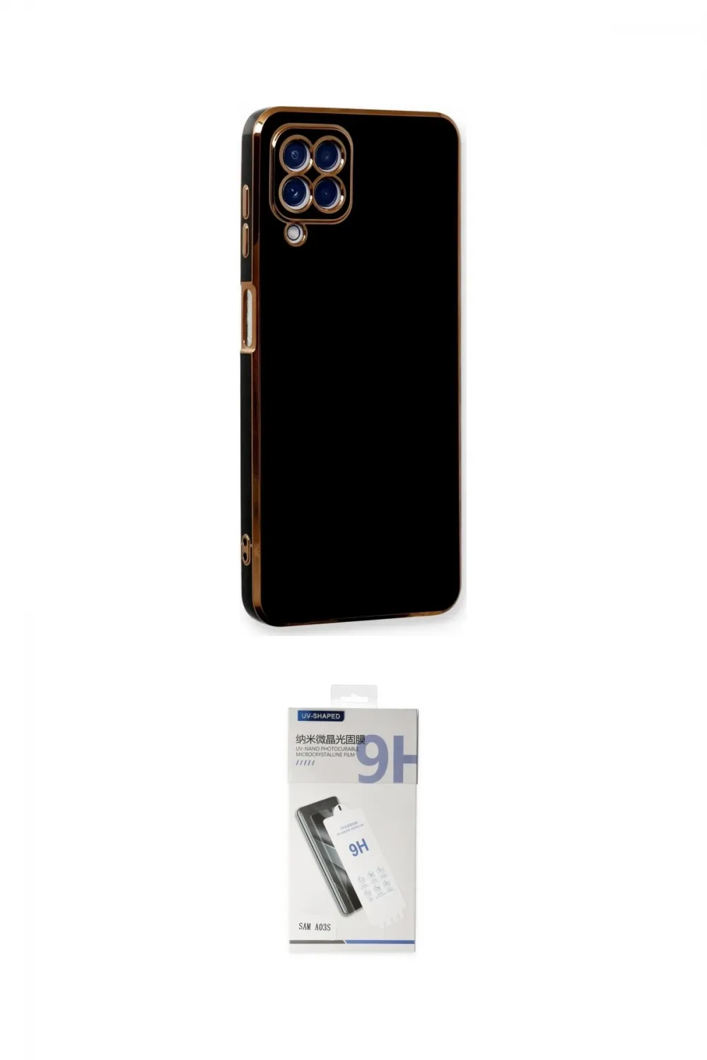 ieg™ Galaxy A22 Kılıf Yankı Serisi - Şeffaf Uv Polymer Nano Ekran Koruyucu