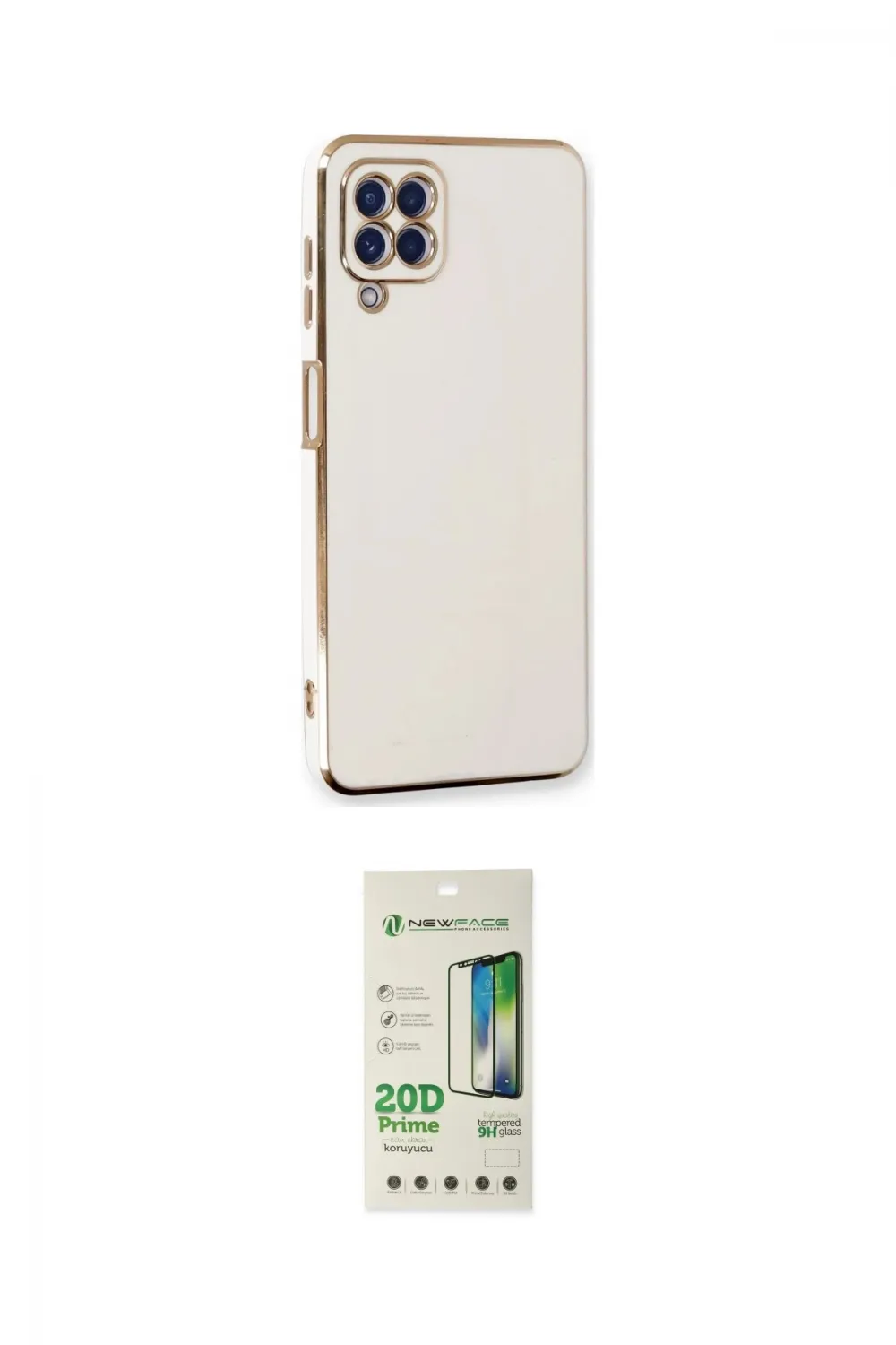 ieg™ Galaxy A22 Kılıf Yankı Serisi - Siyah 20D Premium Cam Ekran Koruyucu