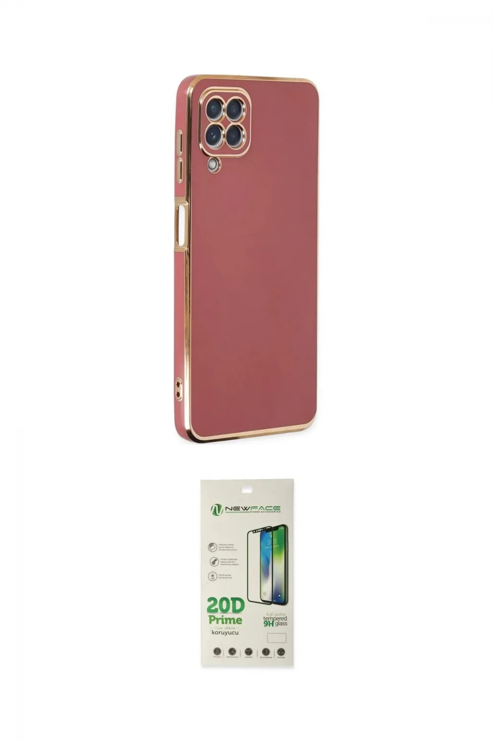 ieg™ Galaxy A22 Kılıf Yankı Serisi - Siyah 20D Premium Cam Ekran Koruyucu