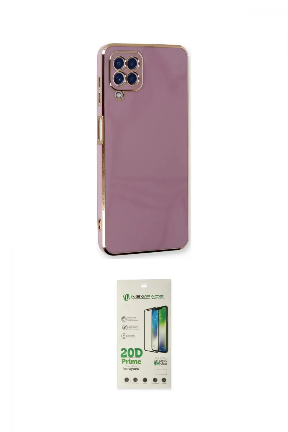 ieg™ Galaxy A22 Kılıf Yankı Serisi - Siyah 20D Premium Cam Ekran Koruyucu