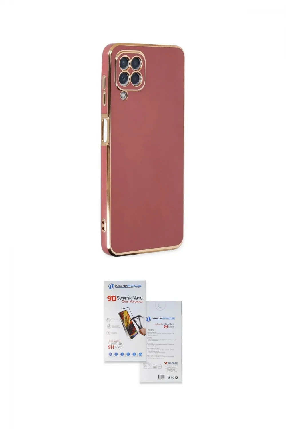 ieg™ Galaxy A22 Kılıf Yankı Serisi - Siyah Seramik Nano Ekran Koruyucu