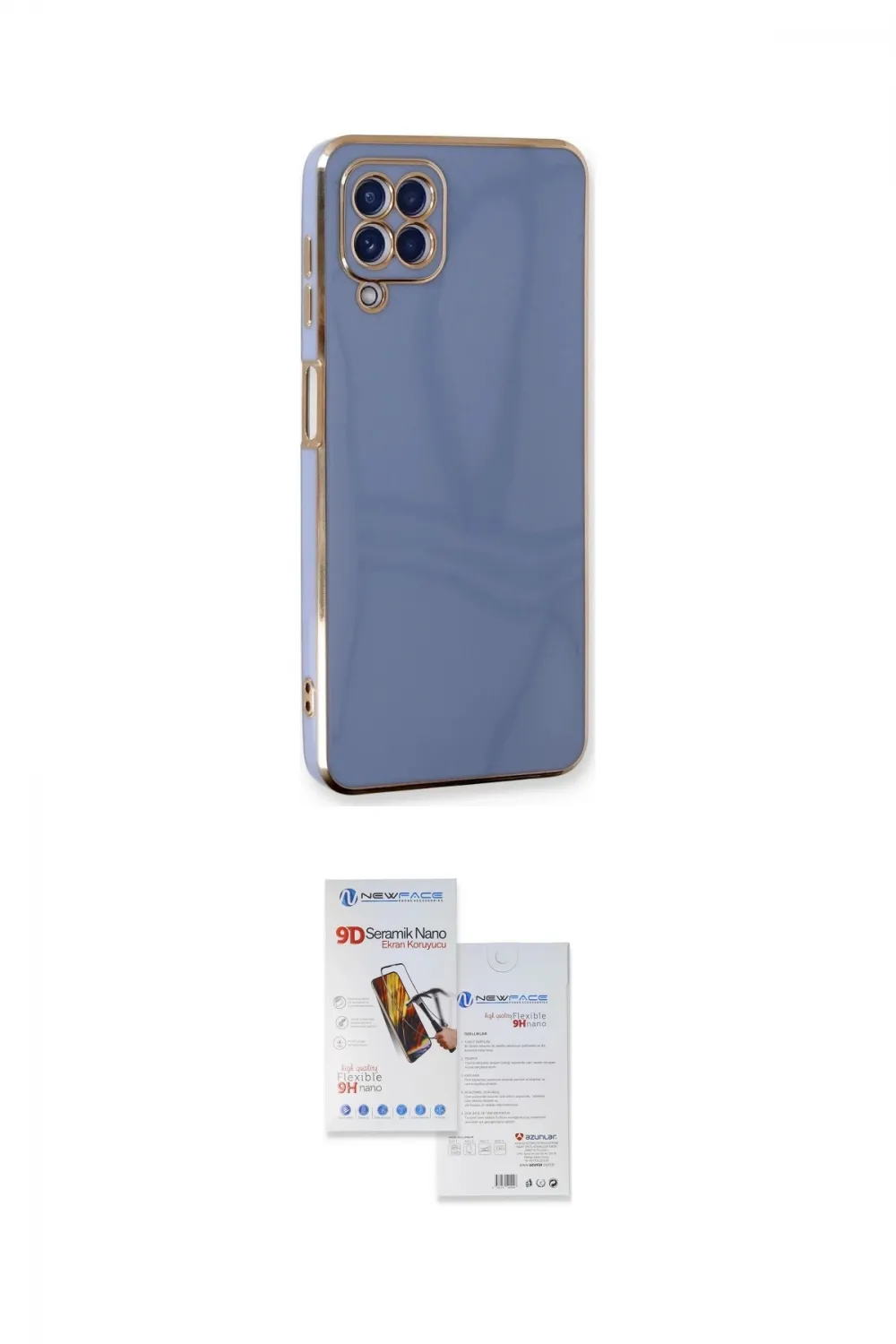 ieg™ Galaxy A22 Kılıf Yankı Serisi - Siyah Seramik Nano Ekran Koruyucu