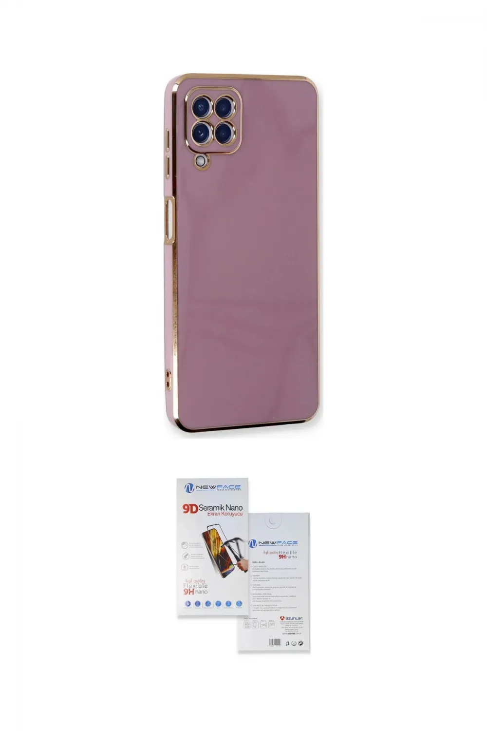 ieg™ Galaxy A22 Kılıf Yankı Serisi - Siyah Seramik Nano Ekran Koruyucu