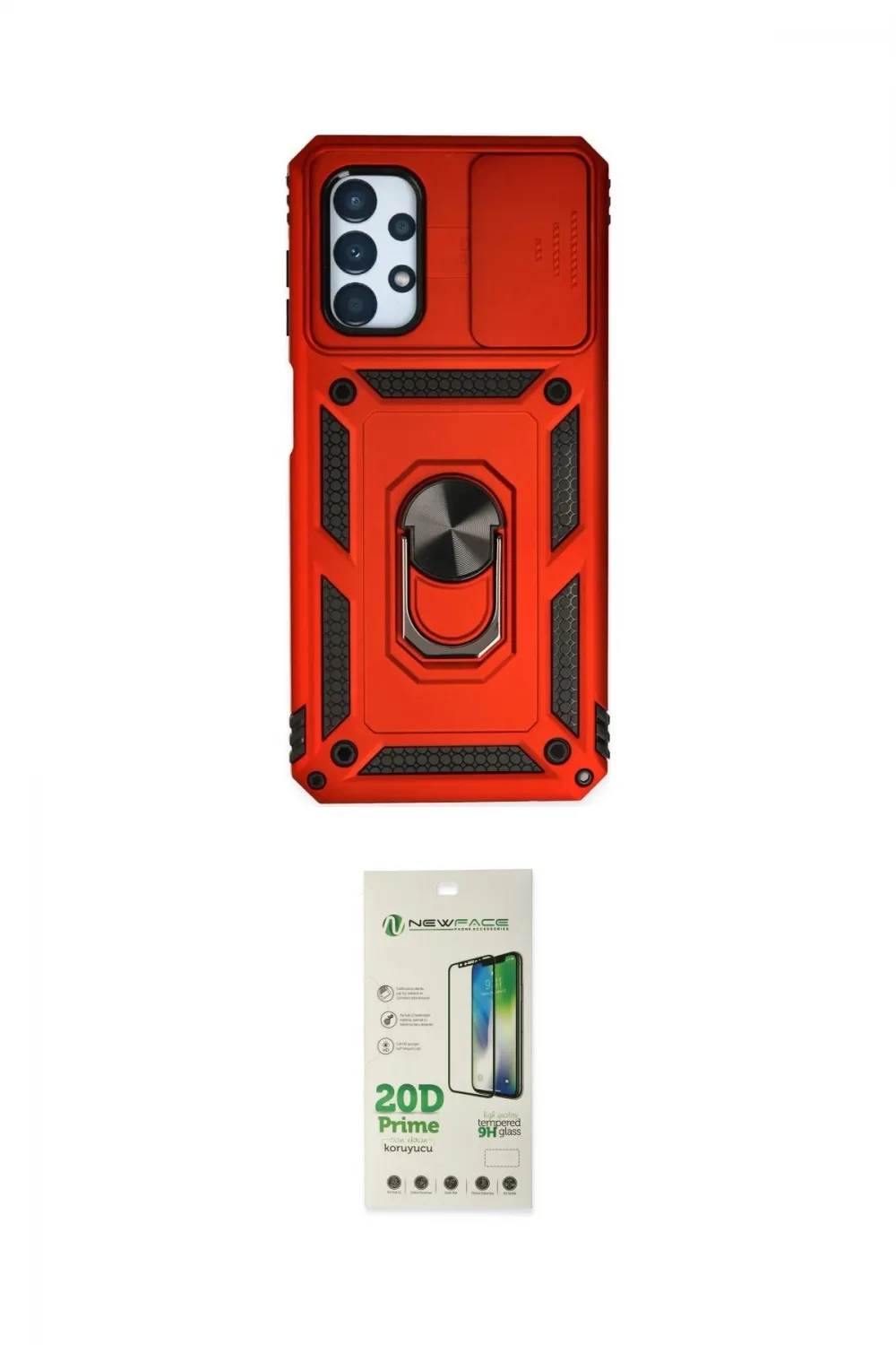 ieg™ Galaxy A23 4G Kılıf Ahenk Klasik - Siyah 20D Premium Cam Ekran Koruyucu