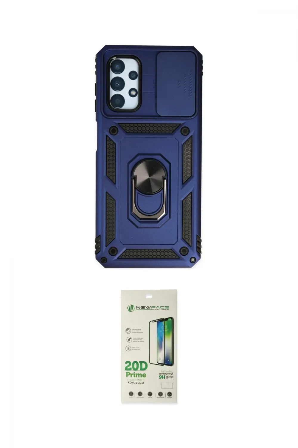 ieg™ Galaxy A23 4G Kılıf Ahenk Klasik - Siyah 20D Premium Cam Ekran Koruyucu