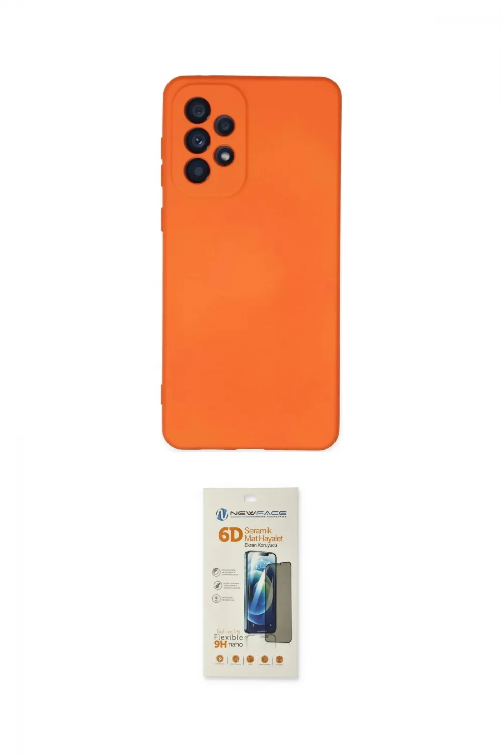 ieg™ Galaxy A23 4G Kılıf Ahenk Serisi - Siyah 6D Mat Seramik Hayalet Nano Ekran Koruyucu