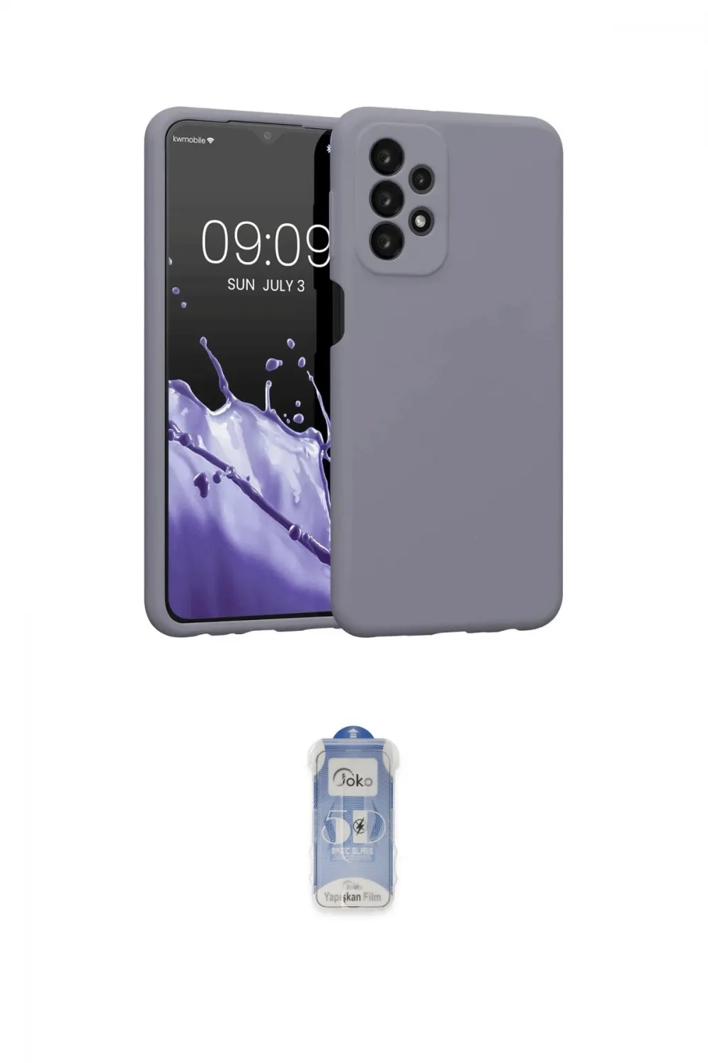 ieg™ Galaxy A23 4G Kılıf Kozmos Yansıma Özel Seri - Siyah Joko Magic 5D Cam