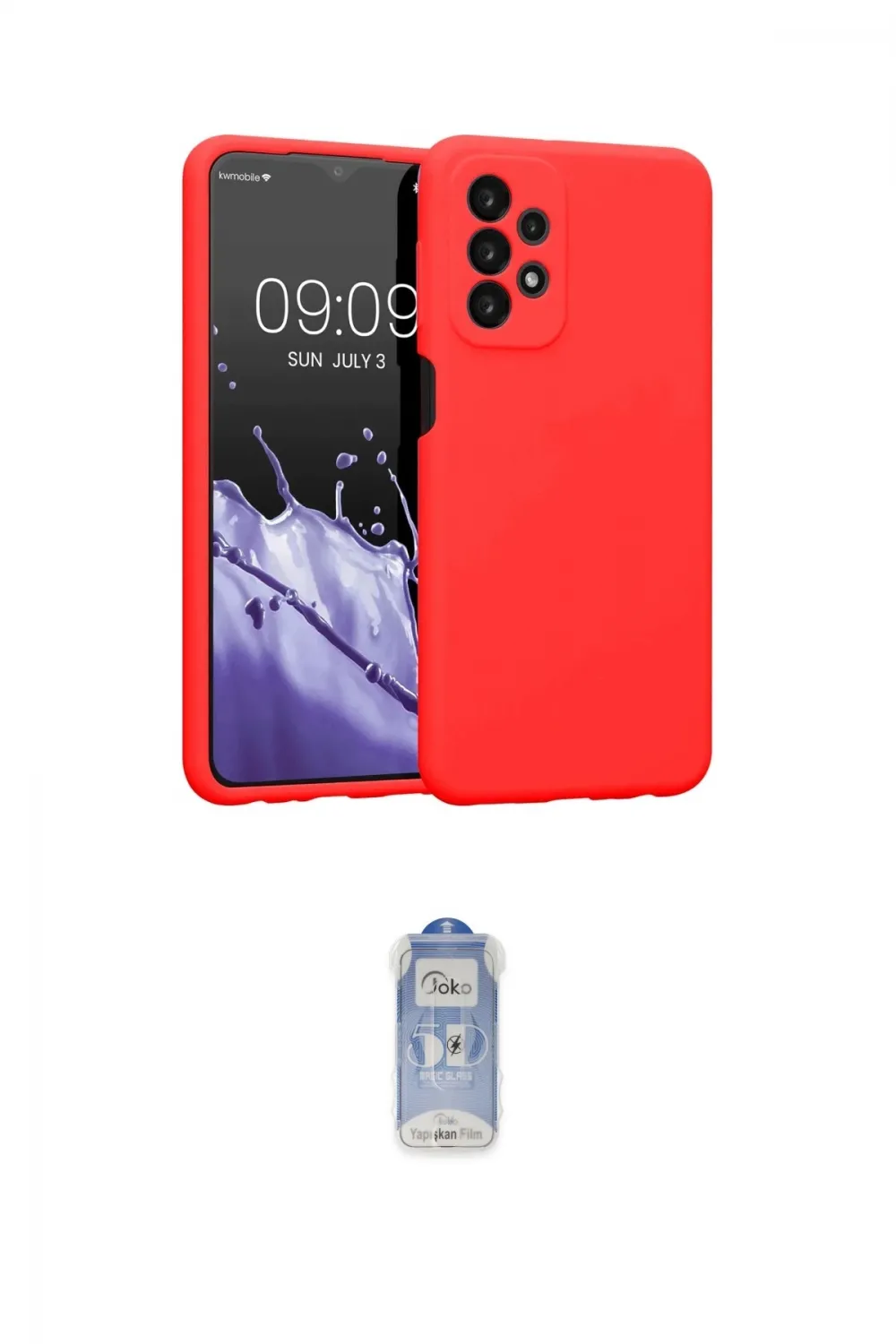 ieg™ Galaxy A23 4G Kılıf Kozmos Yansıma Özel Seri - Siyah Joko Magic 5D Cam