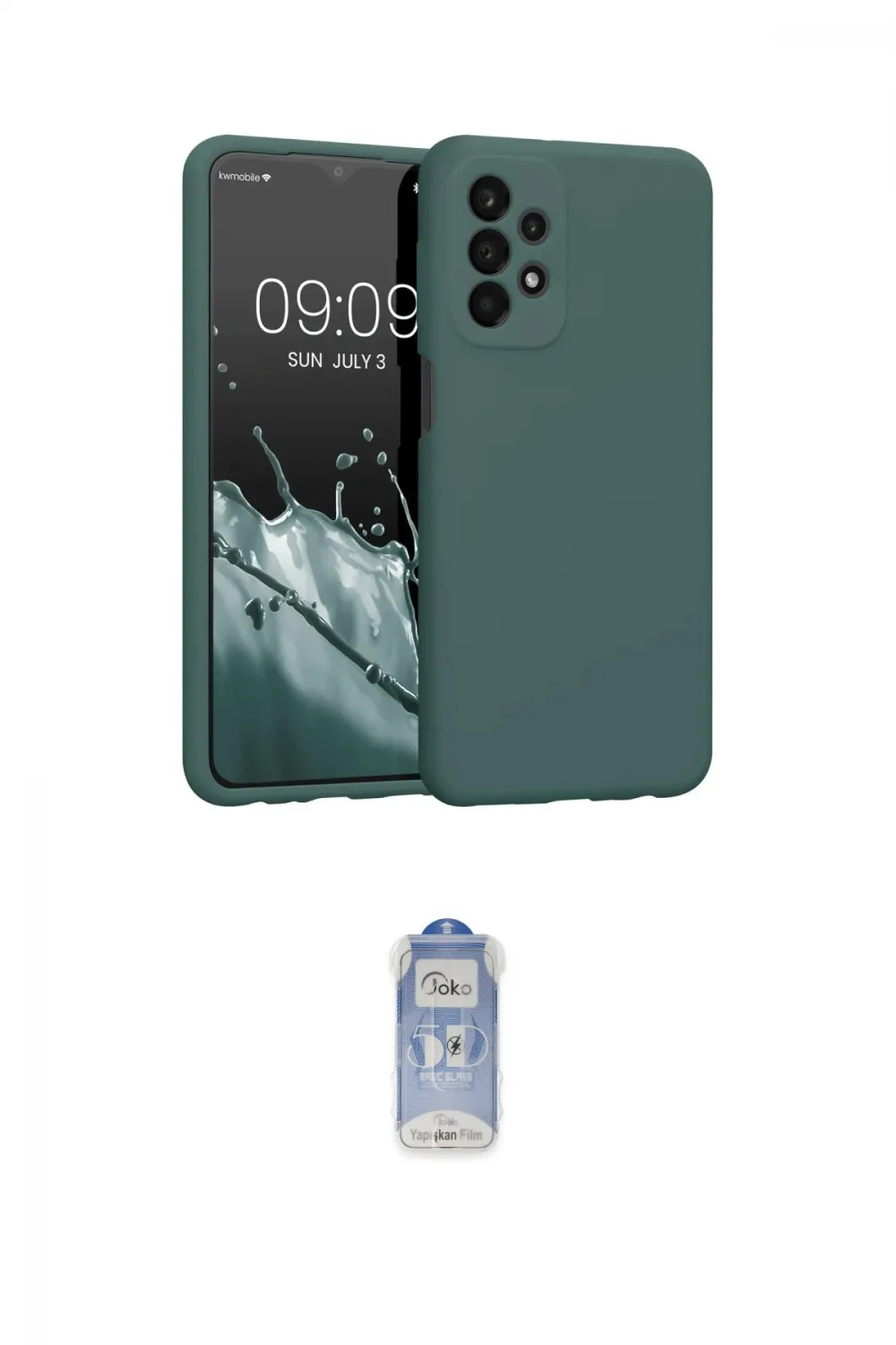 ieg™ Galaxy A23 4G Kılıf Kozmos Yansıma Özel Seri - Siyah Joko Magic 5D Cam