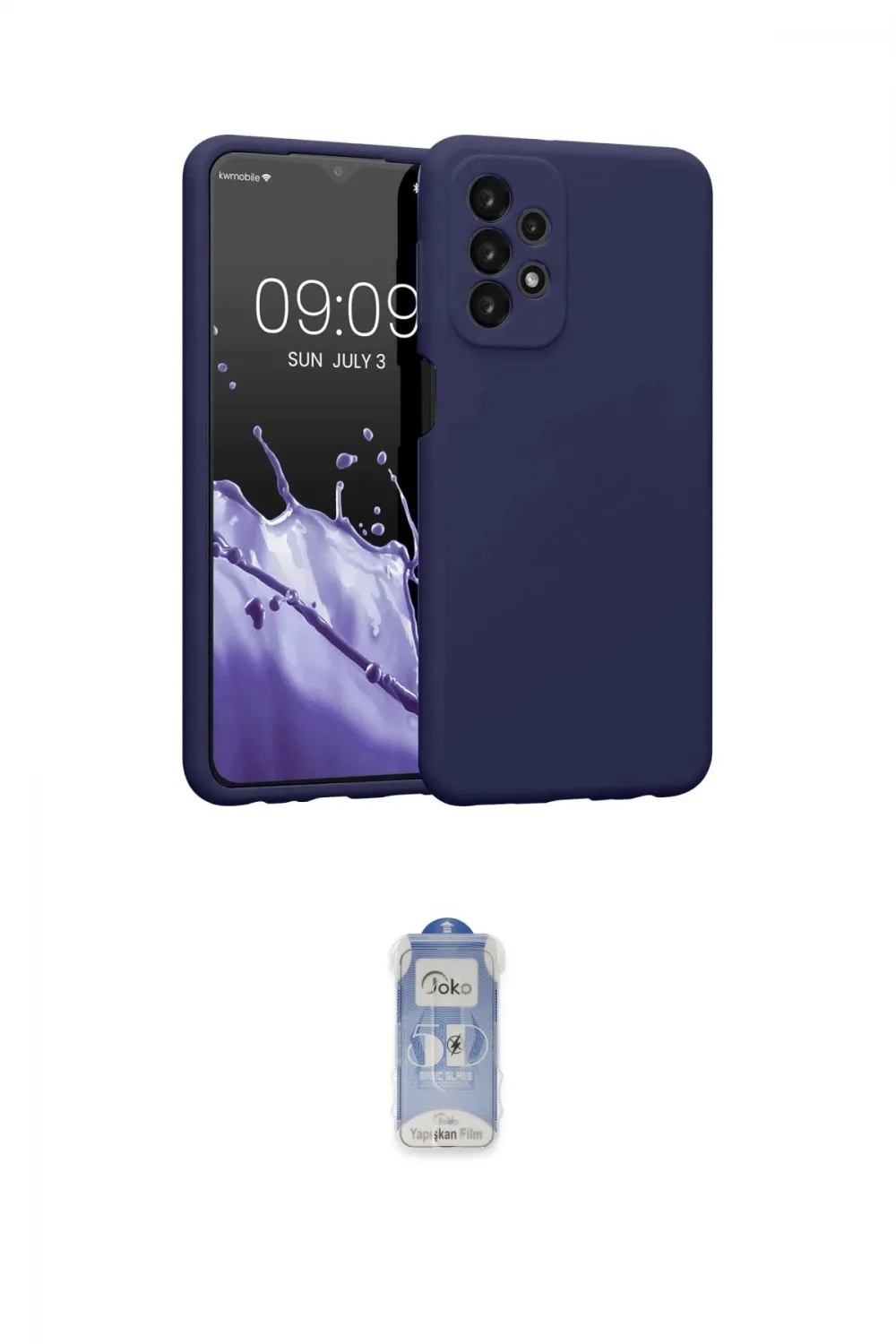 ieg™ Galaxy A23 4G Kılıf Kozmos Yansıma Özel Seri - Siyah Joko Magic 5D Cam
