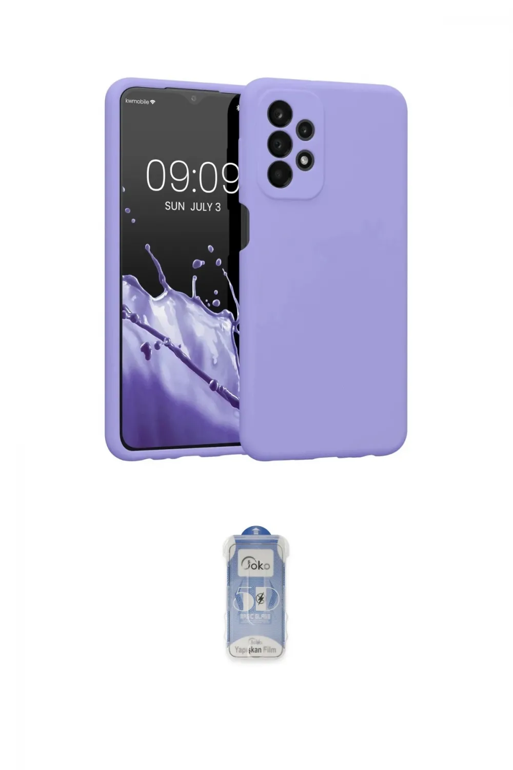 ieg™ Galaxy A23 4G Kılıf Kozmos Yansıma Özel Seri - Siyah Joko Magic 5D Cam