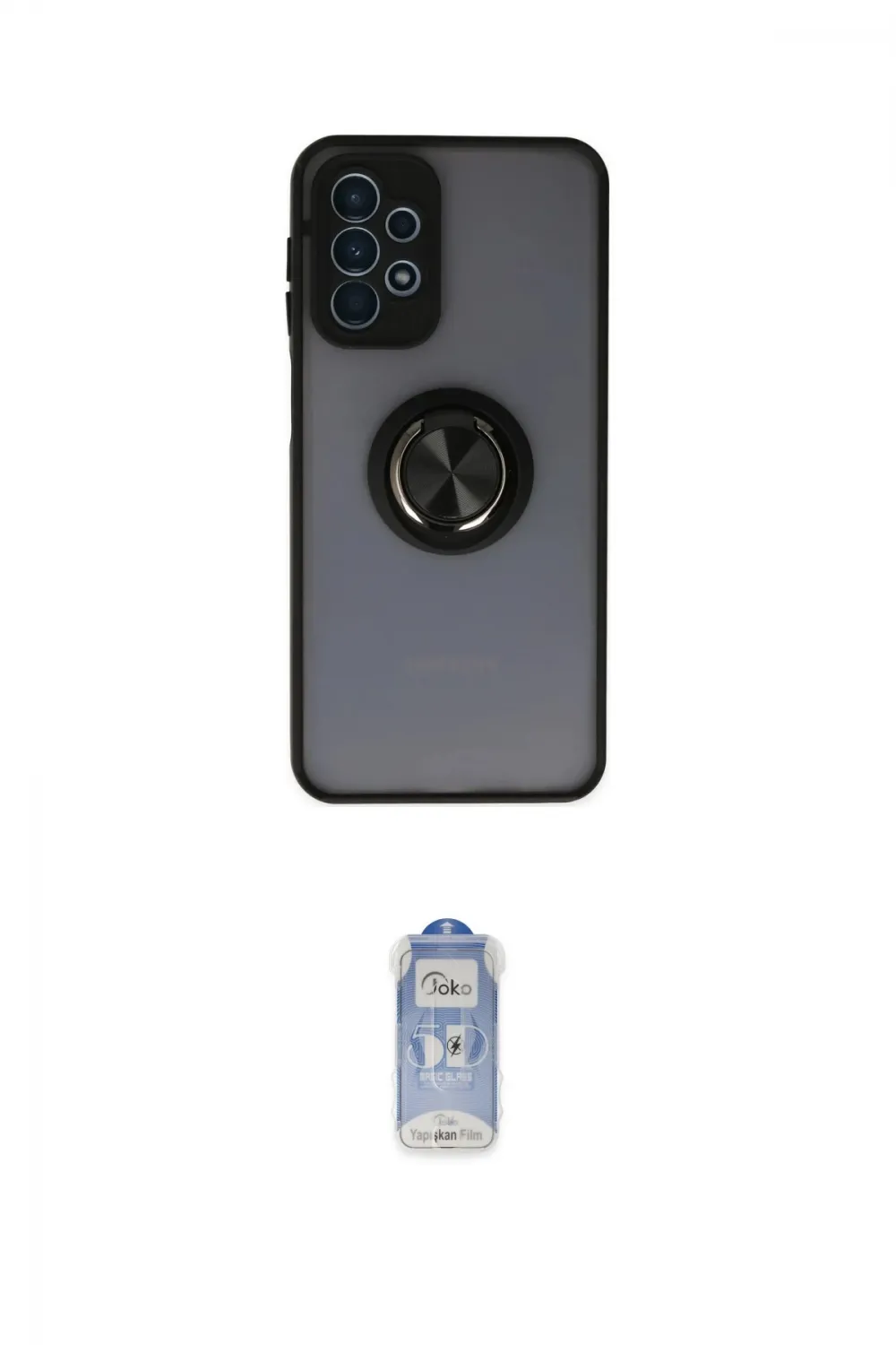 ieg™ Galaxy A23 4G Kılıf Yörünge Çizgi - Siyah Joko Magic 5D Cam