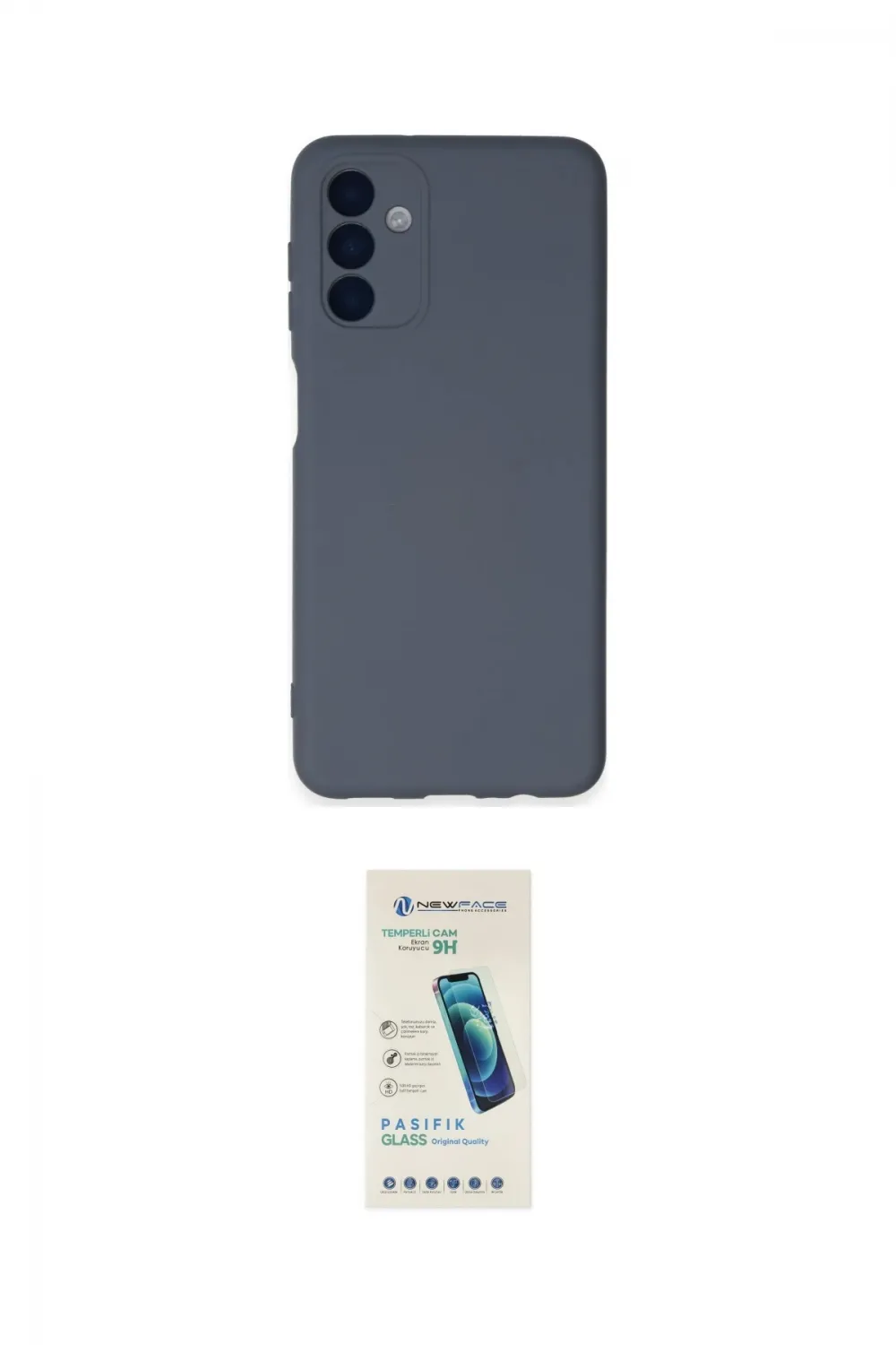 ieg™ Galaxy A24 4G Kılıf Ahenk Serisi - Şeffaf Pasifik Cam Ekran Koruyucu