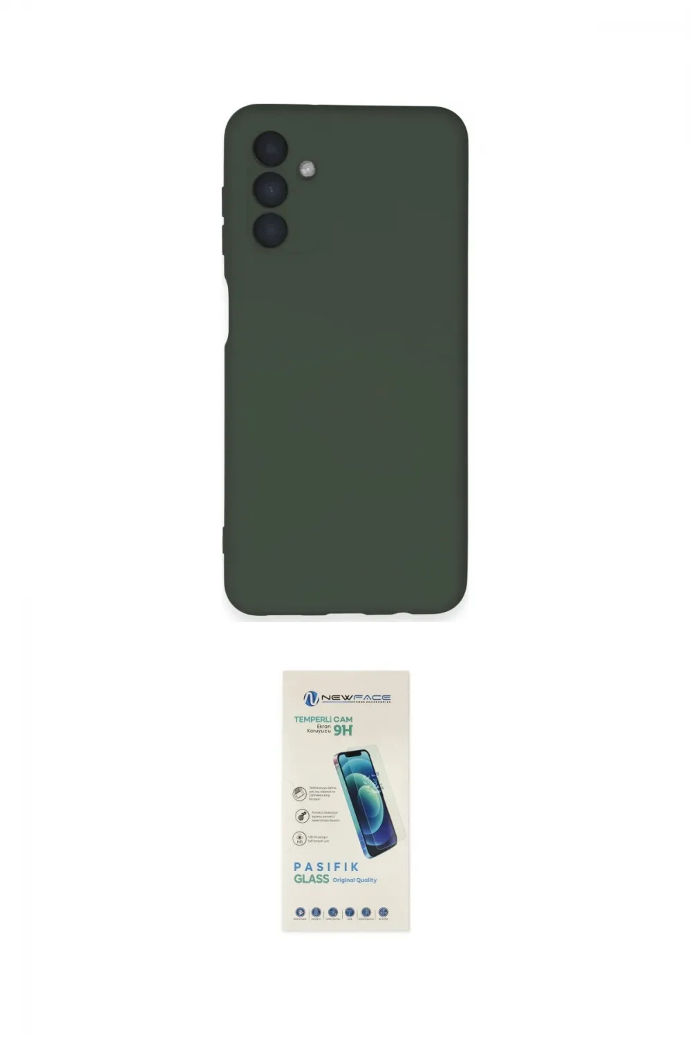 ieg™ Galaxy A24 4G Kılıf Ahenk Serisi - Şeffaf Pasifik Cam Ekran Koruyucu