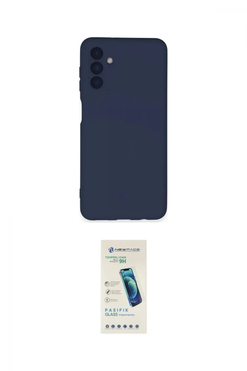 ieg™ Galaxy A24 4G Kılıf Ahenk Serisi - Şeffaf Pasifik Cam Ekran Koruyucu