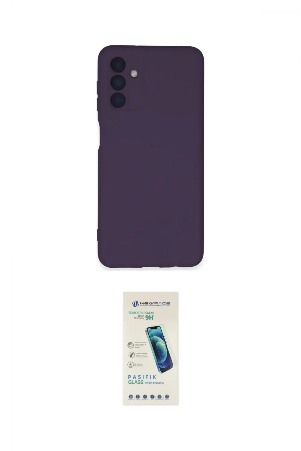 ieg™ Galaxy A24 4G Kılıf Ahenk Serisi - Şeffaf Pasifik Cam Ekran Koruyucu