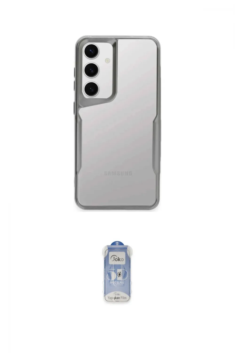 ieg™ Galaxy A24 4G Kılıf Akış Çizgi Koleksiyonu - Siyah Joko Magic 5D Cam
