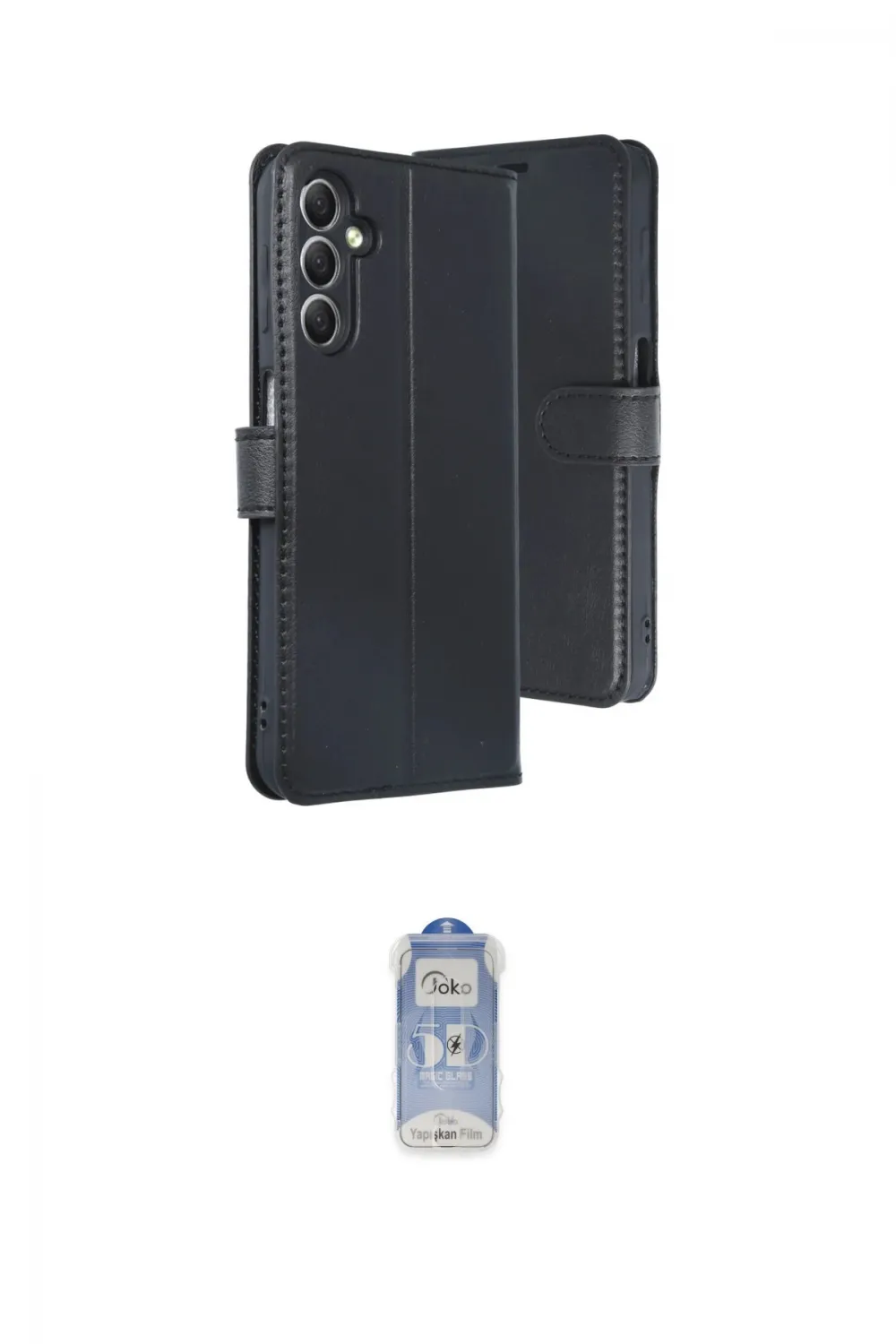 ieg™ Galaxy A24 4G Kılıf Siluet Işık Serisi - Siyah Joko Magic 5D Cam