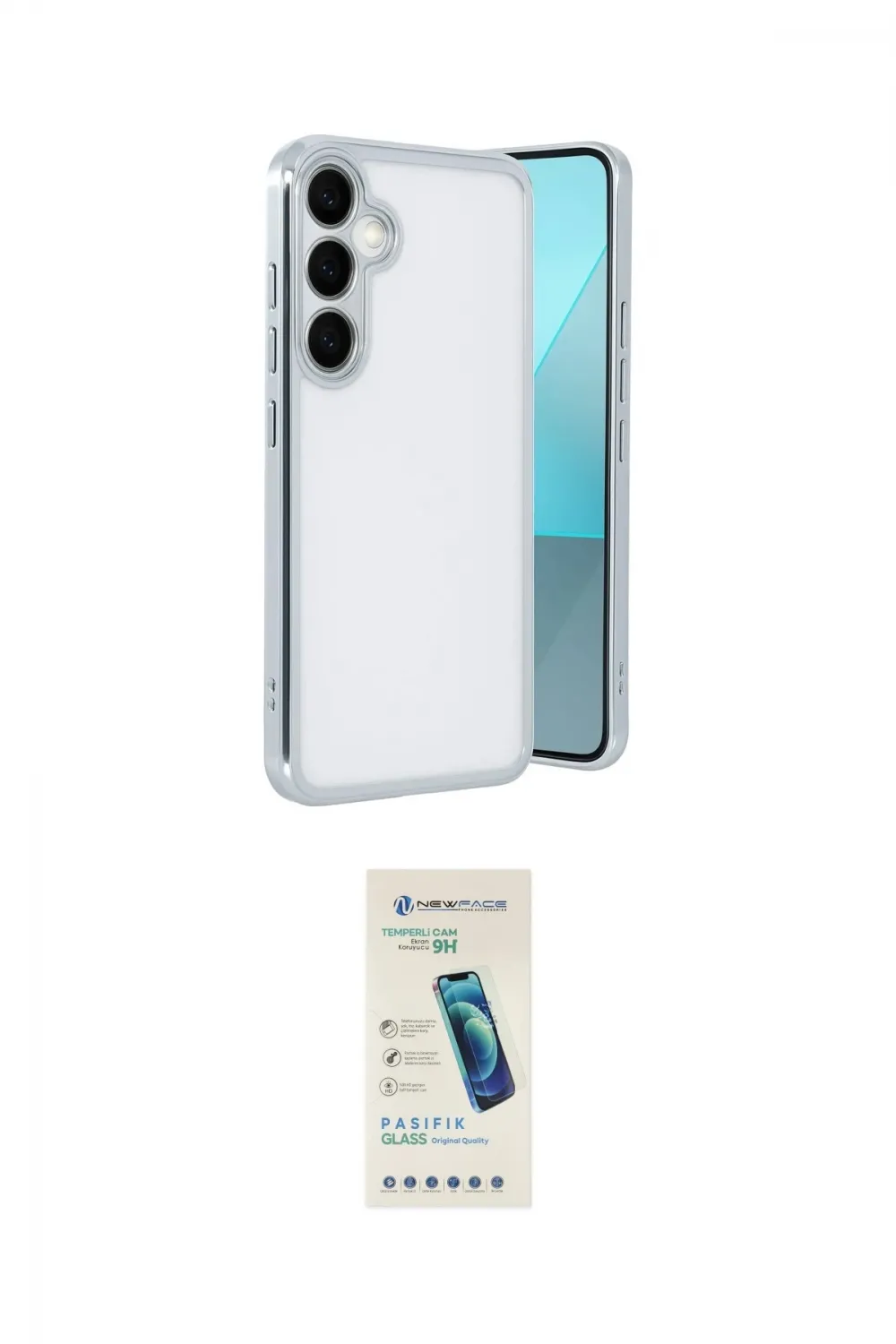 ieg™ Galaxy A24 4G Kılıf Vadi Minimal - Şeffaf Pasifik Cam Ekran Koruyucu