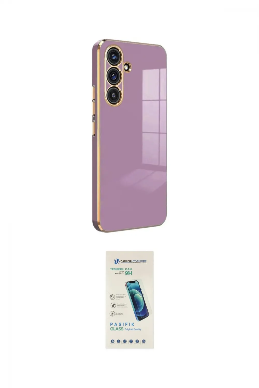 ieg™ Galaxy A24 4G Kılıf Yankı Serisi - Şeffaf Pasifik Cam Ekran Koruyucu