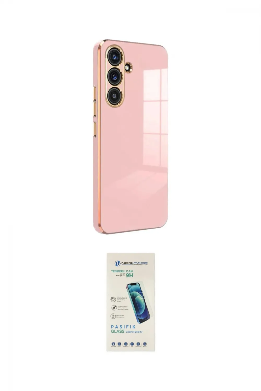 ieg™ Galaxy A24 4G Kılıf Yankı Serisi - Şeffaf Pasifik Cam Ekran Koruyucu