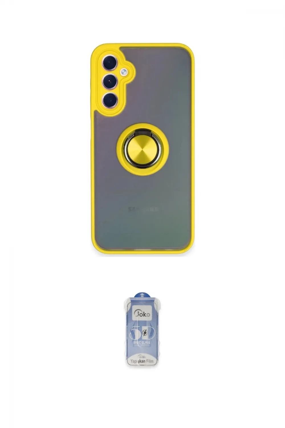 ieg™ Galaxy A24 4G Kılıf Yörünge Çizgi - Siyah Joko Magic 5D Cam